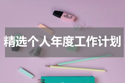 精选个人年度工作计划