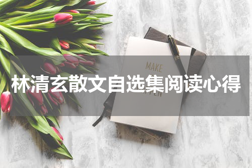 林清玄散文自选集阅读心得