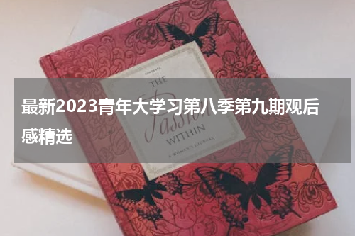 最新2023青年大学习第八季第九期观后感精选