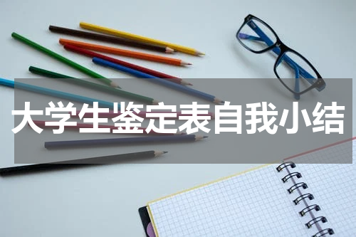 大学生鉴定表自我小结