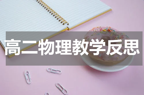高二物理教学反思