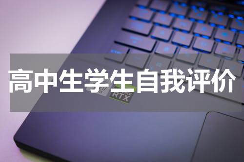 高中生学生自我评价