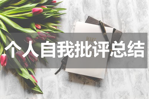 个人自我批评总结