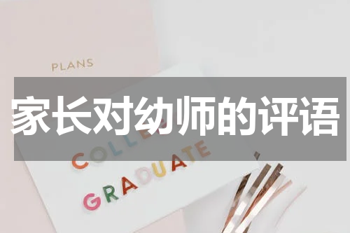 家长对幼师的评语