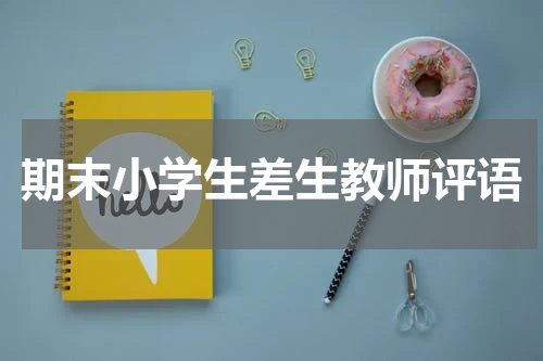 期末小学生差生教师评语