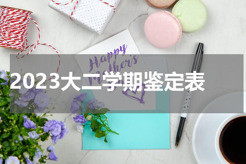 2023大二学期鉴定表