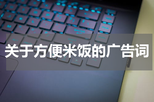 关于方便米饭的广告词