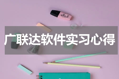广联达软件实习心得