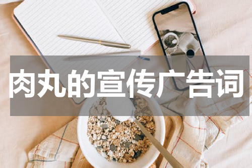 肉丸的宣传广告词
