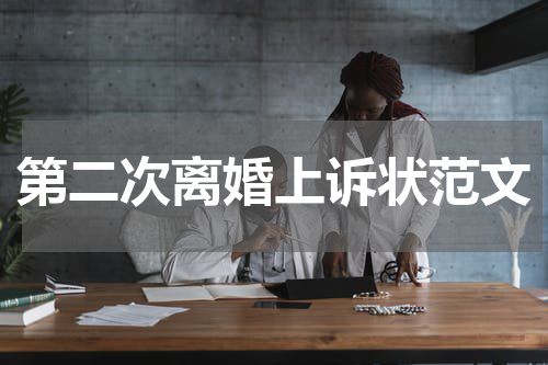 第二次离婚上诉状范文