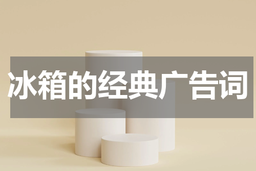 冰箱的经典广告词