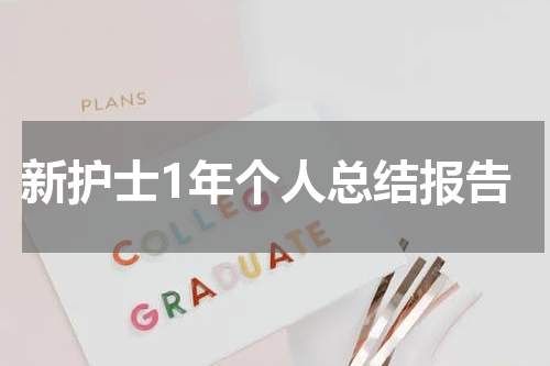 新护士1年个人总结报告