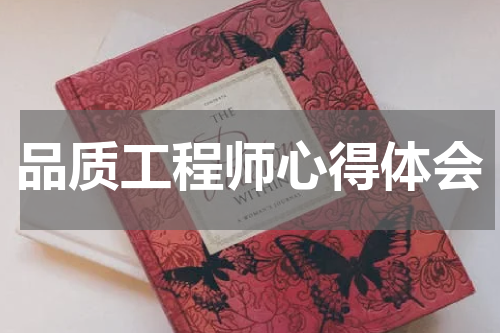 品质工程师心得体会