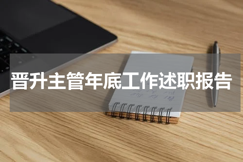 晋升主管年底工作述职报告