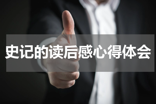 史记的读后感心得体会