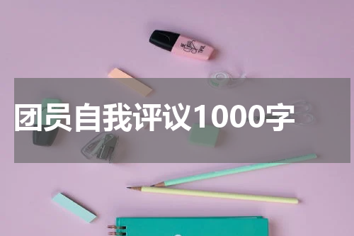 团员自我评议1000字