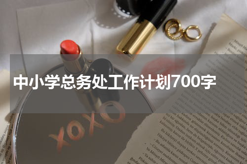 中小学总务处工作计划700字