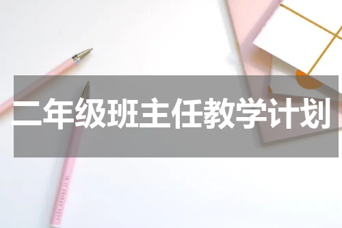 二年级班主任教学计划