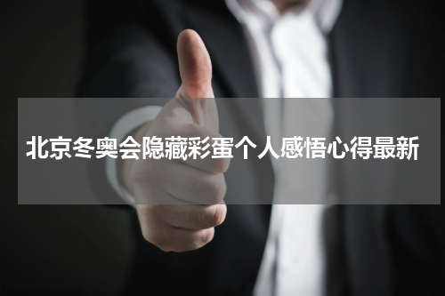 北京冬奥会隐藏彩蛋个人感悟心得最新