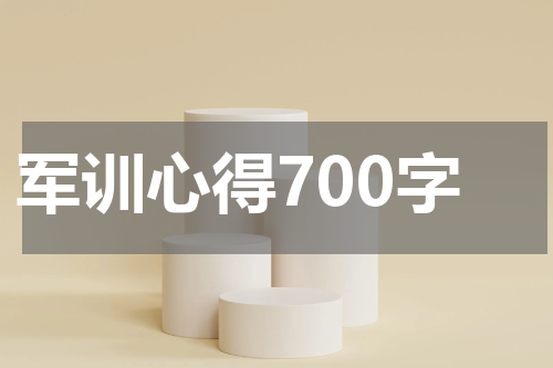 军训心得700字