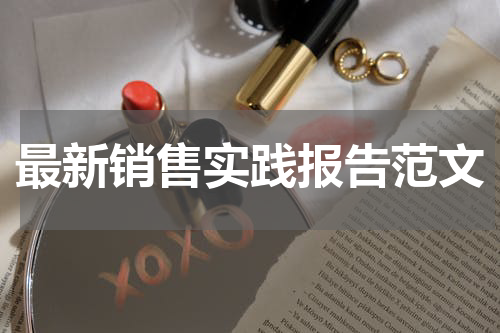 最新销售实践报告范文