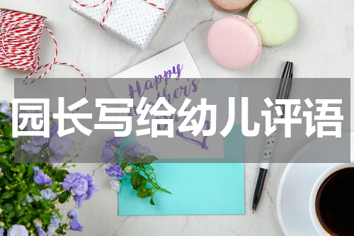 园长写给幼儿评语