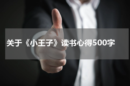 关于《小王子》读书心得500字