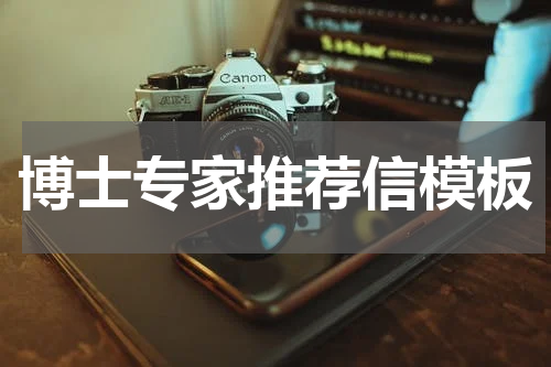 博士专家推荐信模板