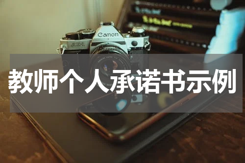 教师个人承诺书示例