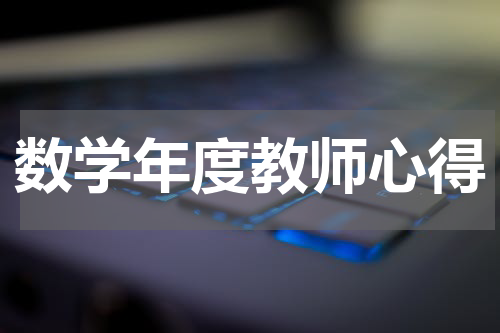 数学年度教师心得