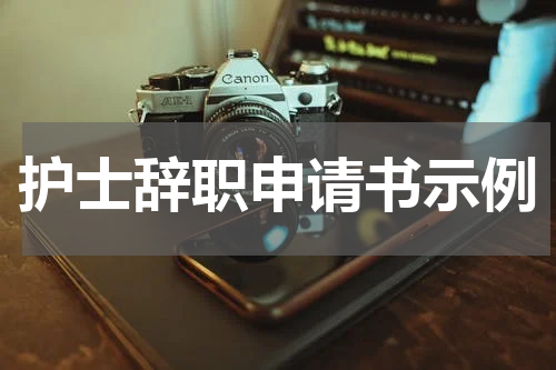 护士辞职申请书示例