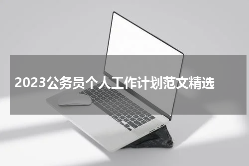 2023公务员个人工作计划范文精选