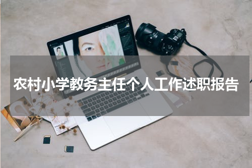 农村小学教务主任个人工作述职报告