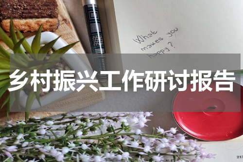 乡村振兴工作研讨报告