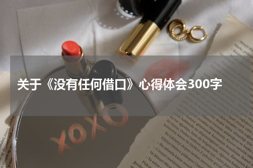 关于《没有任何借口》心得体会300字