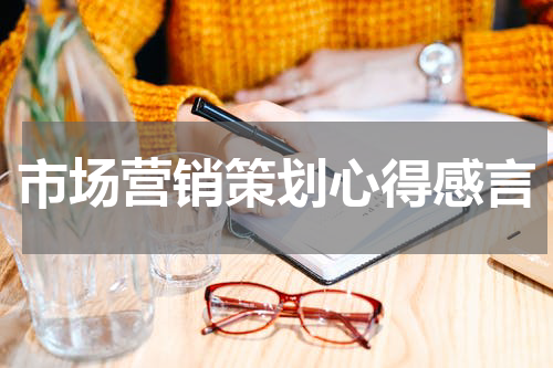 市场营销策划心得感言