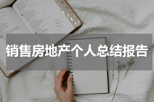 销售房地产个人总结报告