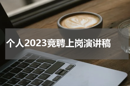 个人2023竞聘上岗演讲稿