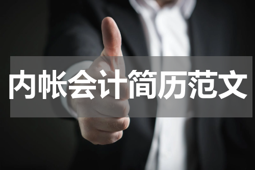 内帐会计简历范文