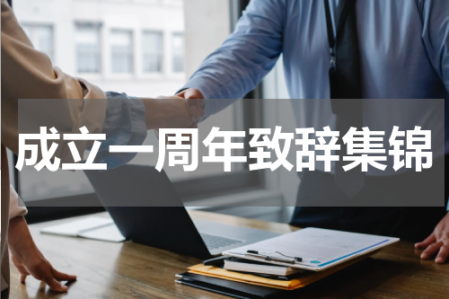 成立一周年致辞集锦