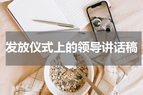 发放仪式上的领导讲话稿