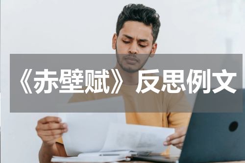 《赤壁赋》反思例文