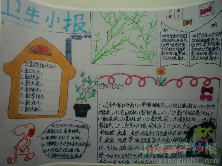 卫生日手抄报图片大全卫生很重要